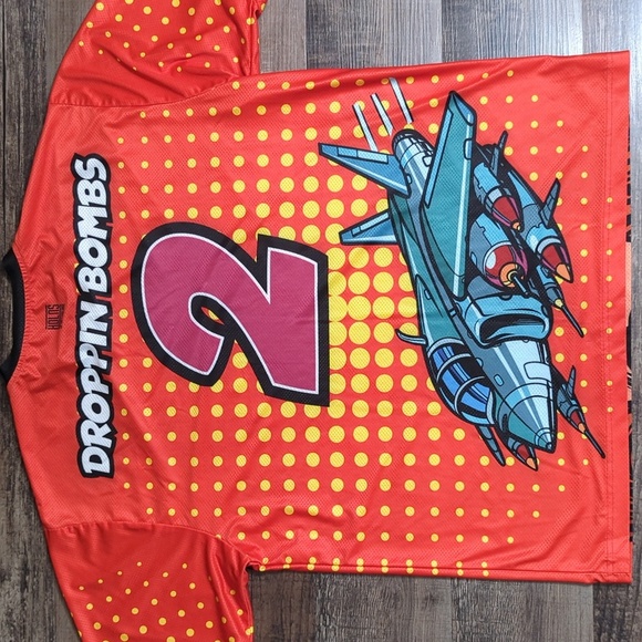 HDLNS Headlines Streetwear Jersey Imminent Threat Droppin Bombs Mens Size Medium - Picture 5 of 8